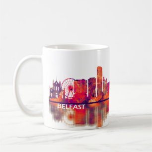 Belfast Northern Ireland Skyline Kaffeetasse
