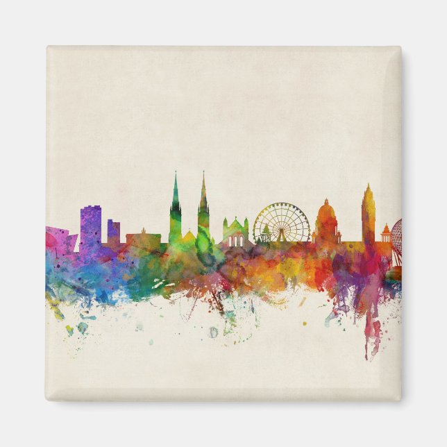 Belfast Northern Ireland Skyline Magnet (Vorne)
