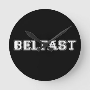 Belfast Runde Wanduhr