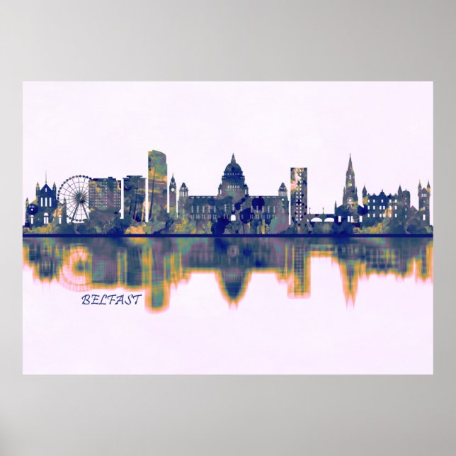 Belfast Skyline Poster (Vorne)