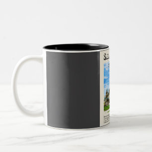 Belfast Vintag Watercolor Travel Zweifarbige Tasse