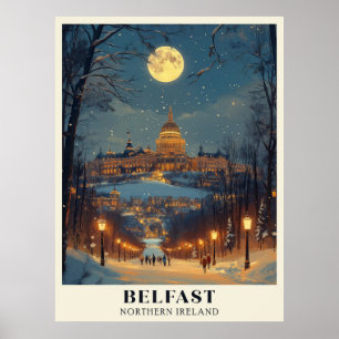 Belfast Winter Night-Szene Poster