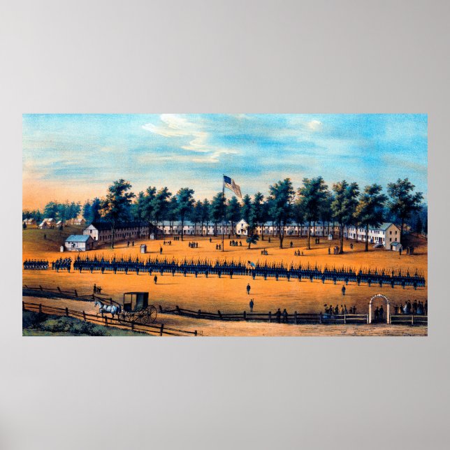 Belger Barracks Baltimore Md Ziviler Krieg 1863 Poster (Vorne)