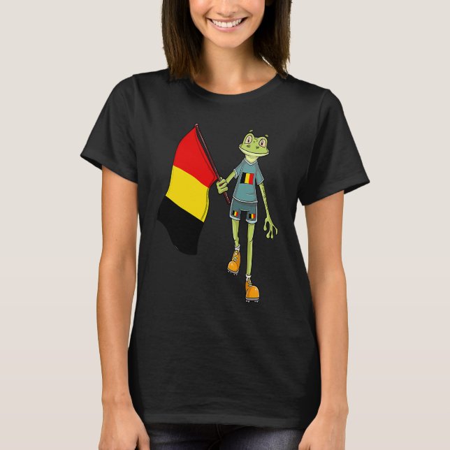 Belgian Fan Frog T-Shirt (Vorderseite)