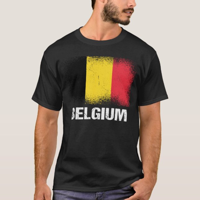 Belgian Flag Belgium T-Shirt (Vorderseite)