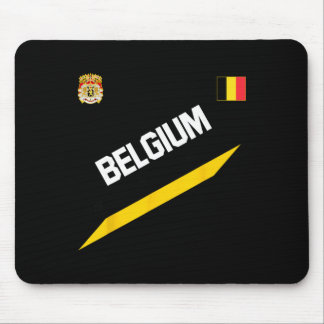 Belgian Football Soccer Ball Travel Jersey Allez L Mousepad