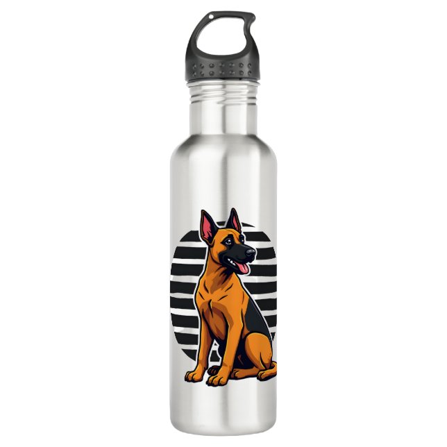 Belgian Malinois (2) Edelstahlflasche (Vorderseite)