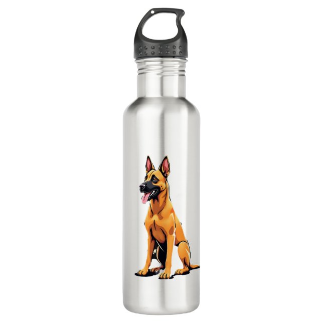 Belgian Malinois (3) Edelstahlflasche (Vorderseite)