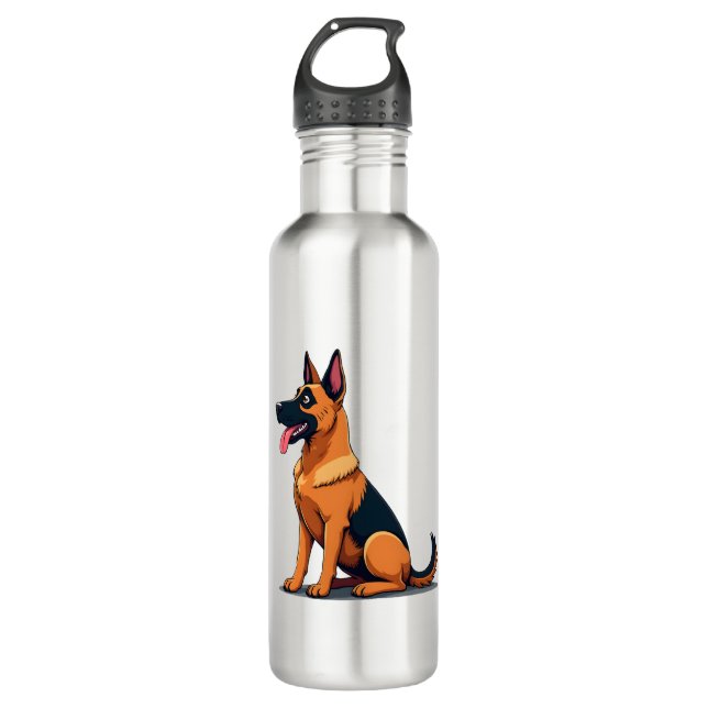 Belgian Malinois (6) Edelstahlflasche (Vorderseite)
