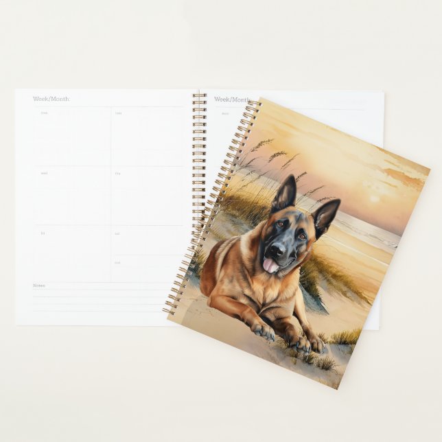 Belgian Malinois Dog Coastal Beach Cove Planer (Anzeige)