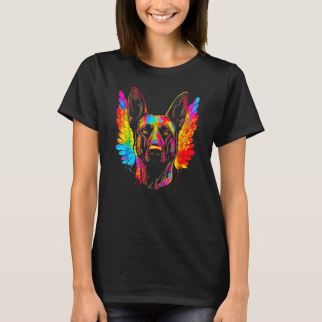Belgian Malinois Dog Heaven T-Shirt (Vorderseite)
