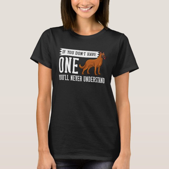 Belgian Malinois Dog  Puppies Owner T-Shirt (Vorderseite)