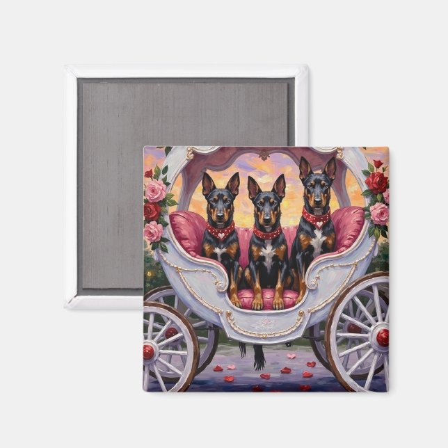 Belgian Malinois Dog Valentine's Day Magnet (Vorderseite/Rückseite)