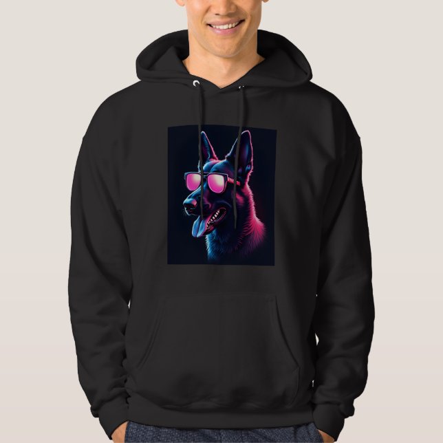Belgian Malinois Dogs Belgian Malinoiss T-Shirt Hoodie (Vorderseite)