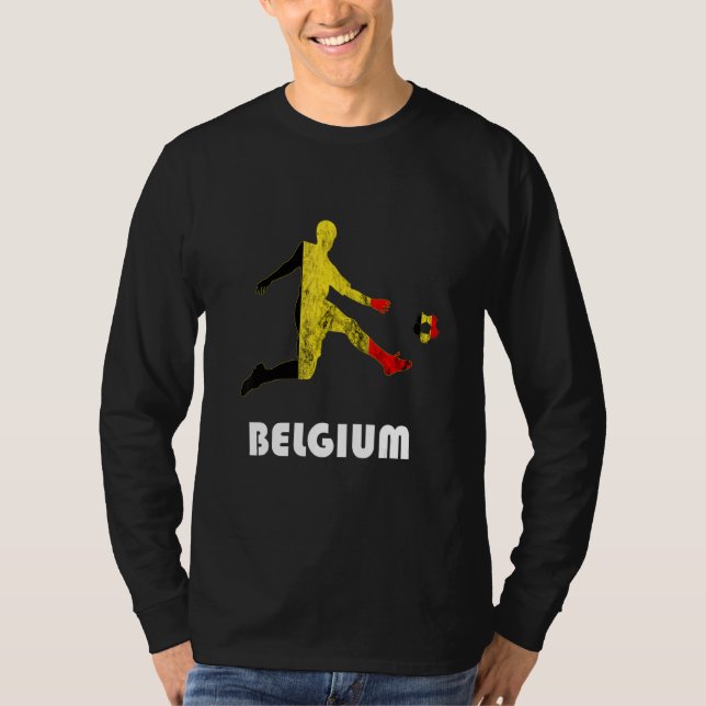 Belgian Soccer Player Belgique Belgium Belgian Fla T-Shirt (Vorderseite)