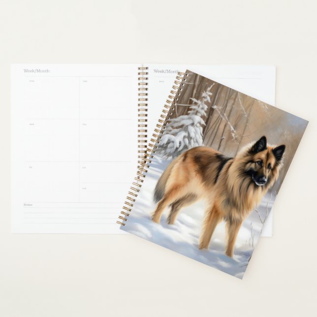 Belgian Tervuren Let It Snow Christmas  Planer (Anzeige)