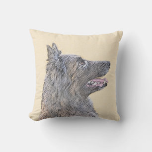 Belgian Tervuren Painting - Cute Original Dog Art Kissen