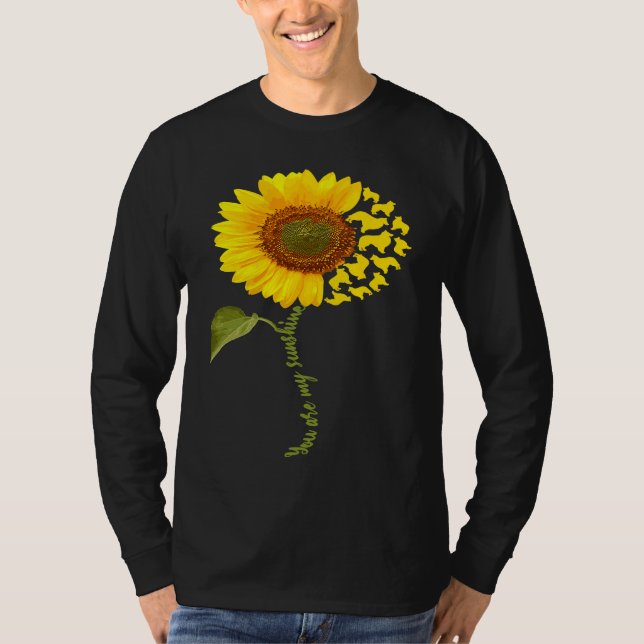 Belgian Tervuren Sunflower T-Shirt (Vorderseite)