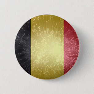 België; Belgien-Flagge Button