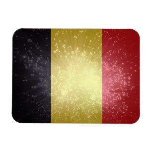 België; Belgien-Flagge Magnet