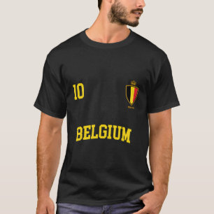 Belgien 10 belgische Flag Fußball T-Shirt