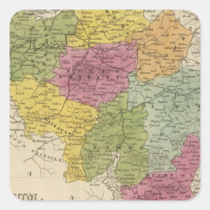 Belgien 2 quadratischer aufkleber