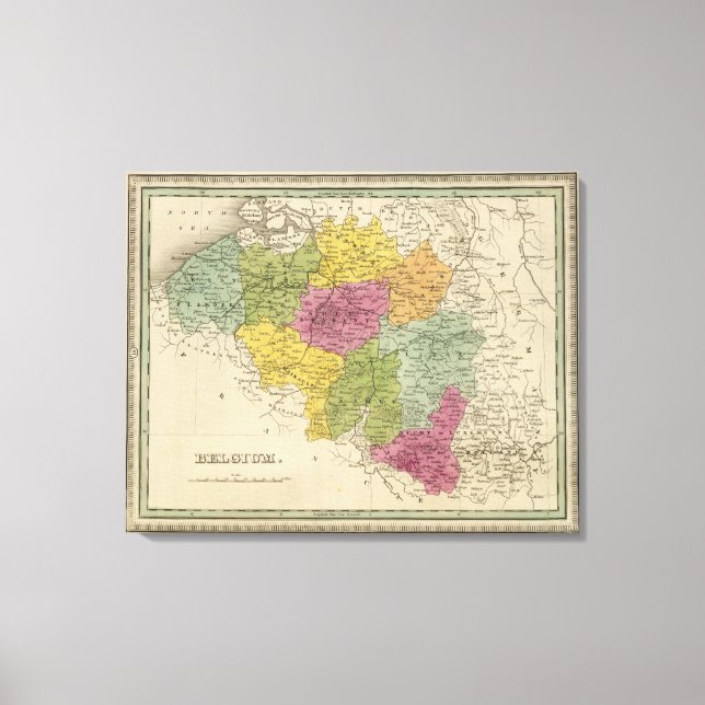 Belgien 5 leinwanddruck (Vorderseite)