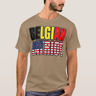 Belgien American Patriot Pride Heritage Flag Gesch T-Shirt