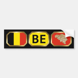 Belgien Autoaufkleber der Flaggenkarte