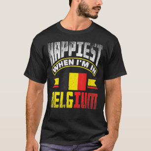 Belgien Belgien Flag am glücklichsten, wenn ich in T-Shirt