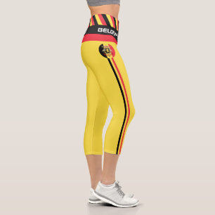 Belgien & Belgien Flag Mode, Fitness, Sport Ca Capri Leggings