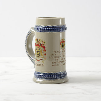 Belgien (BELGIEN) Große Wappen Personalisiert Bierglas