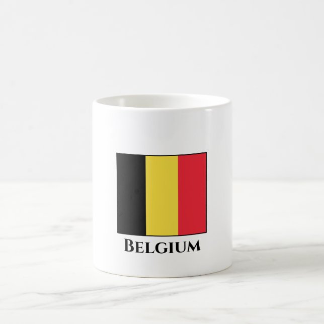 Belgien (belgische Flagge) Kaffeetasse (Mittel)