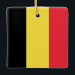 Belgien (belgische Flagge) Keramikornament<br><div class="desc">Anpassbare World Flag Produkte - Bitte fühlen Sie sich frei, Ihren eigenen Text hinzuzufügen.</div>