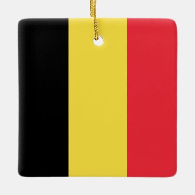 Belgien (belgische Flagge) Keramikornament (Vorderseite)