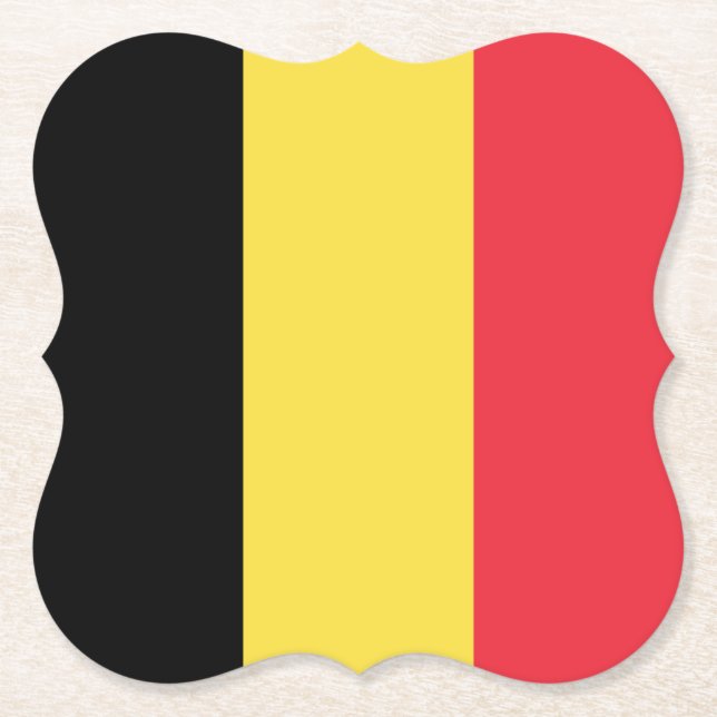 Belgien (belgische Flagge) Untersetzer (Vorderseite)