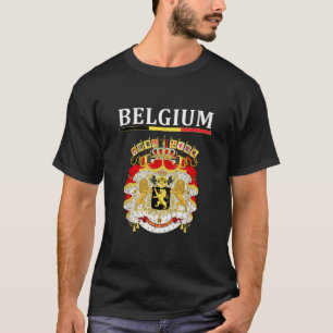 Belgien Belgisches Flaggenemblem Großes Geschenk T T-Shirt