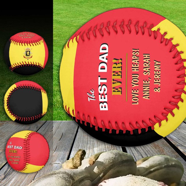 Belgien Bester Vater, patriotische Vater, belgisch Baseball (Von Creator hochgeladen)