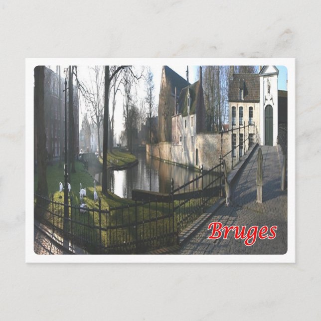 Belgien - Brüges - Beginenhof - Postkarte (Vorderseite)