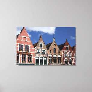 Belgien, Brugge (auch Brug oder Bruge genannt). UN Leinwanddruck