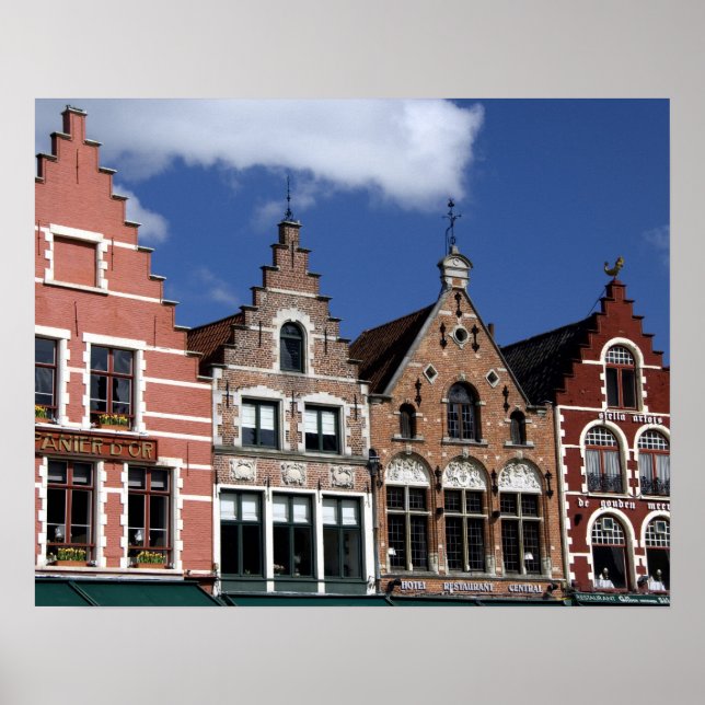 Belgien, Brugge (auch Brug oder Bruge genannt). UN Poster (Vorne)