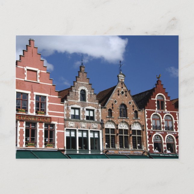 Belgien, Brugge (auch Brug oder Bruge genannt). UN Postkarte (Vorderseite)