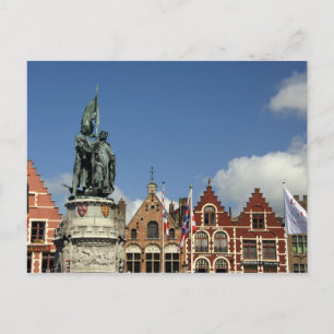 Belgien, Brugge (auch Brug oder Bruge genannt). UN Postkarte