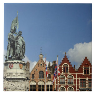 Belgien, Brugge (auch Brug oder Bruge). UNESCO Fliese