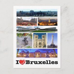 Belgien - Brüssel - I Liebe - Postkarte