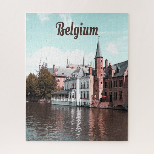 Belgien Brüsseler Kanal Puzzle (Vertikal)