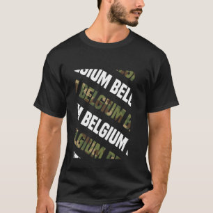 Belgien Camouflage Muster Green Camouflage T-Shirt