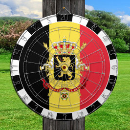 Belgien Dartboard & Belgium Flag / Spielbrett Dartscheibe