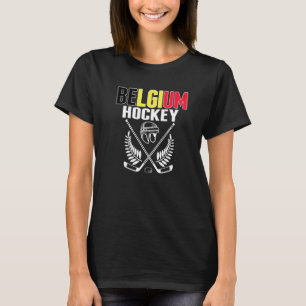 Belgien Eishockeyfans stolz belgisches Hockeyteam T-Shirt