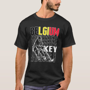 Belgien Eishockeyfans stolz belgisches Hockeyteam T-Shirt